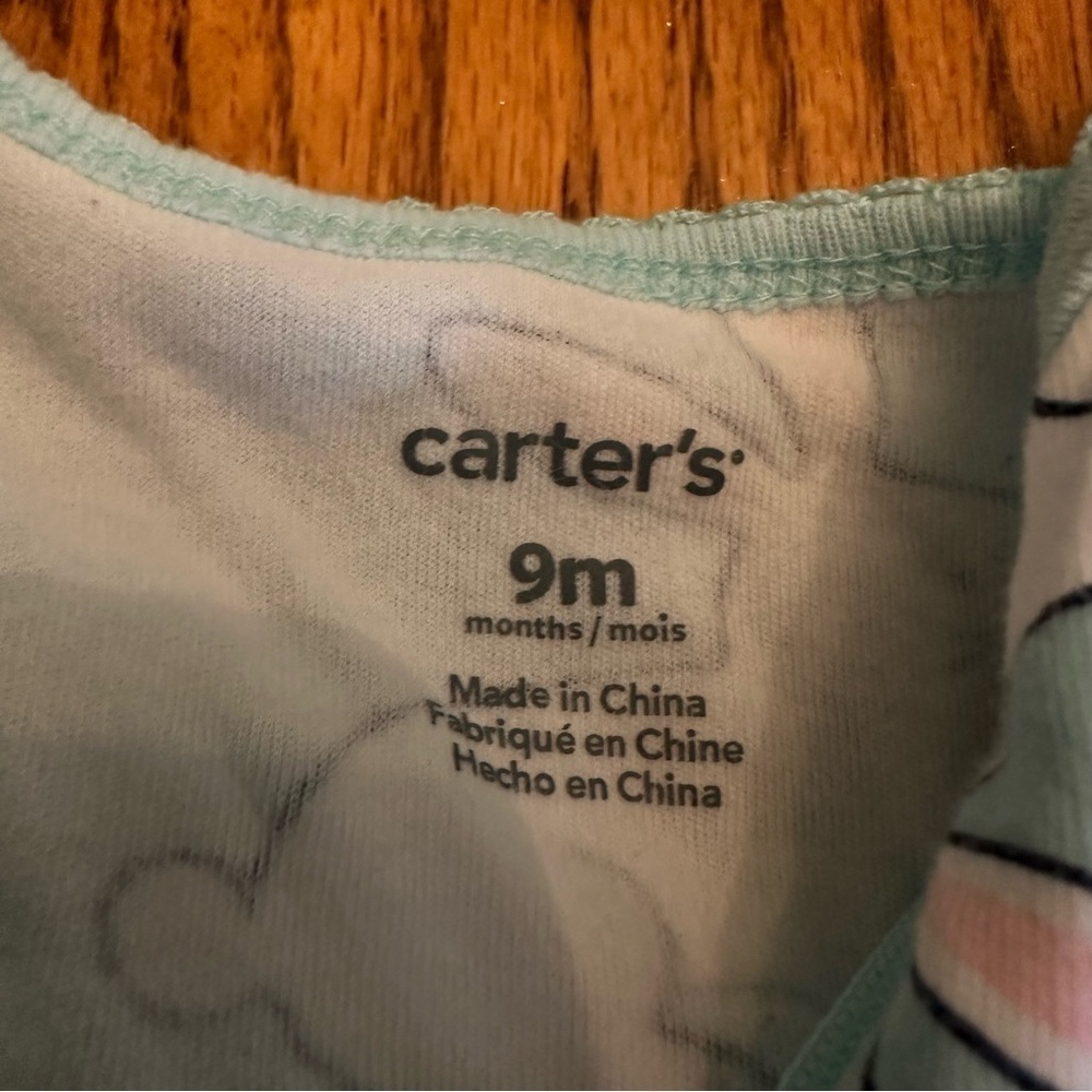 5/$20 Lot of 2 Carter’s 6-9 month sleepers - Picture 3 of 3